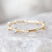 unique Round Brilliant Cut Full Eternity Wedding Band Mapple Gems